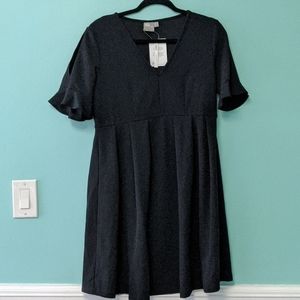 Asos Maternity Black Midi Dress sz 6